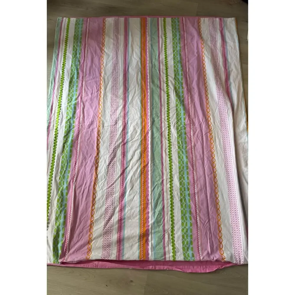 Swell by Cynthia Rowley Twin Sized Girls Bedding Pink Ric Rac Duvet Dover